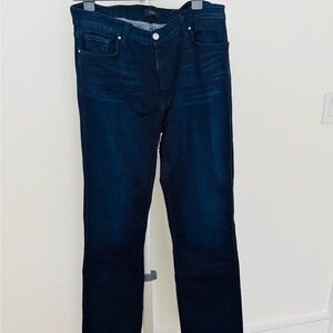 Blue Boot Cut Jeans with Indigo Denim